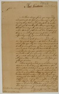 General Forbes' letter to Israel Pemberton, September 9, 1758