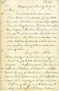 Julia Wilbur diary, May to September 1865