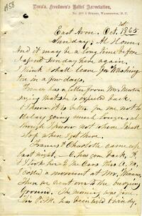 Julia Wilbur diary, October to December 1865