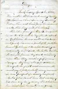 Julia Wilbur diary, April to June 1862