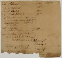 Bills and Receipts, October 5, 1758