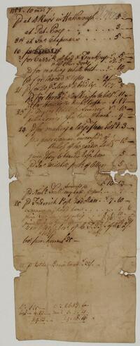 Bills and Receipts, October 7, 1758