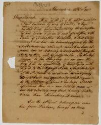 Nathaniel Holland's letter to Israel Pemberton, November 13, 1758