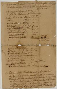 Bills and Receipts, December 15, 1758