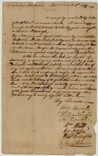 Indian Affairs Commissioners' letter to Israel Pemberton, January 17, 1759