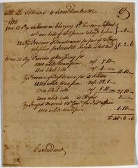 Israel Pemberton's account with the Friendly Association, January 31, 1759