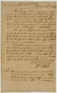 Indian Affairs Commisioners' letter to Israel Pemberton, February 24, 1759