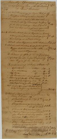 Israel Pemberton's Account with the Friendly Association, March 1, 1759