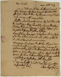 Samuel Lightfoot's letter to Israel Pemberton, April 15, 1759