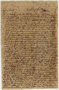 James Kenny's letter to Israel Pemberton, April 17, 1759