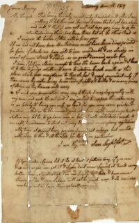 Samuel Lightfoot's letter to James Kenny, April 17, 1759