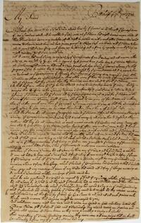 James Kenny's letter to Israel Pemberton, July 7, 1759