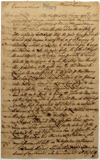 Israel Pemberton's letter to General Stanwix, July 18, 1759