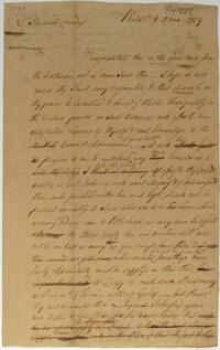 Israel Pemberton's letter to General Stanwix, August 6, 1759