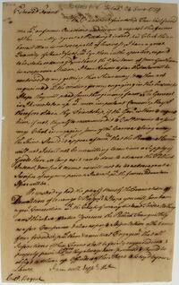 Israel Pemberton's letter to Colonel Henry Bouquet, August 24, 1759