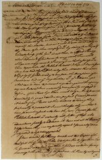 Israel Pemberton's letter to Colonel Hugh Mercer, August 24, 1759