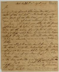 Colonel Heny Bouquet's letter to Israel Pemberton, September 1, 1759