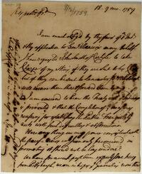 Letter to Colonel Henry Bouquet, September 18, 1759