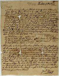 James Kenny's letter to George Allen, October 1, 1759