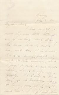 1881 July 23,  Awbury, to Anna