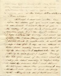 1836 October 20, Hav. College, to Mother, Philadelphia