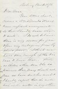 1876 August 8, Awbury, to Anna