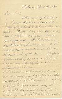 1884 July 10, Awbury, to Lillie