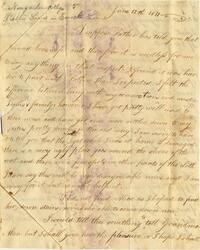 1811 June 12, Newgarden College, to Mary Cope, Philadelphia