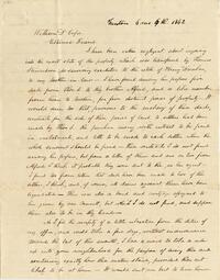 1842 June 9, Trenton, to William D. Cope Esteemed Friend, Susquehanna