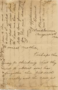 1902 August 19, Woodbourne, to Mother