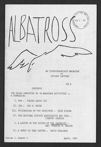 Albatross, April 1961, Vol. 1 No. 4