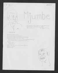 Mjumbe, November 1972, volume 2 number 7