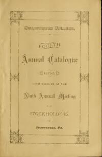 Swarthmore College Catalogue, 1872-1873