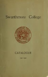 Swarthmore College Catalogue, 1901-1902