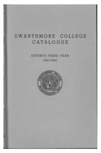 Swarthmore College Catalogue, 1941-1942