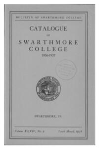 Swarthmore College Catalogue, 1936-1937