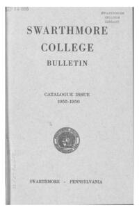 Swarthmore College Catalogue, 1955-1956