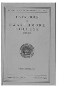 Swarthmore College Catalogue, 1935-1936