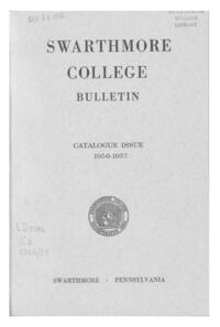 Swarthmore College Catalogue, 1956-1957