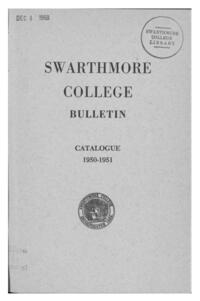 Swarthmore College Catalogue, 1950-1951