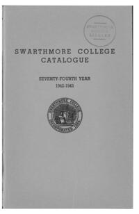 Swarthmore College Catalogue, 1942-1943