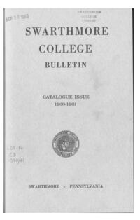 Swarthmore College Catalogue, 1960-1961