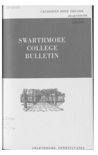 Swarthmore College Catalogue, 1965-1966