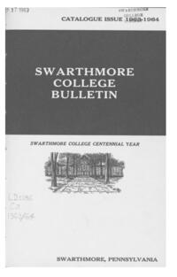 Swarthmore College Catalogue, 1963-1964