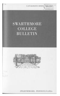 Swarthmore College Catalogue, 1966-1967