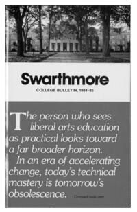 Swarthmore College Catalogue, 1984-1985