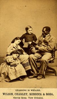 WILSON, CHARLEY, REBECCA & ROSA, Slaves from New Orleans, or, LEARNING IS WEALTH.