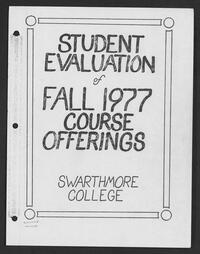 Student Course Guide, Fall 1977, volume 1 number 2