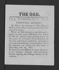 The Orb, January 10, 1875, Vol. 1 No. 10