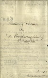 Penn Sewing School Petition and Charter